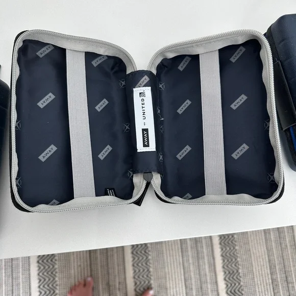 Away Blue Mini Suitcase/ Toiletry Bag - Picture 3 of 3